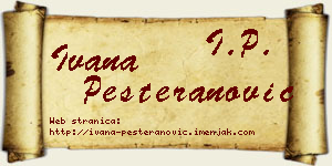 Ivana Pešteranović vizit kartica